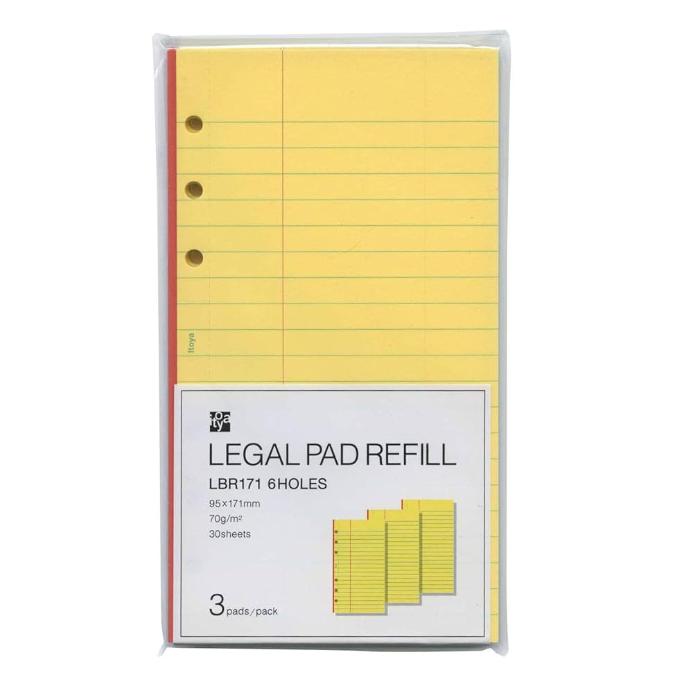 Amazon.co.jp: 伊東屋 LEGAL PAD REFILL バイブルサイズ 3冊